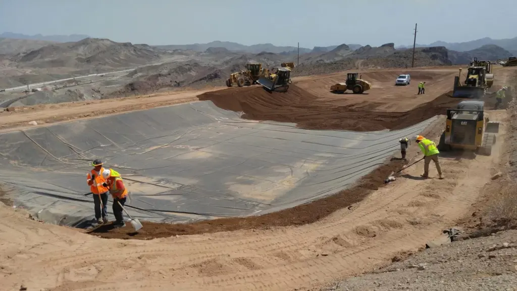 Secondary Containment Geomembrane Reservoir